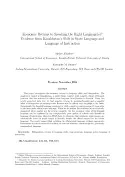 Economic Returns to Speaking the Right