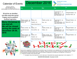 December 2016 - Community Living North Bay