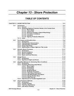 Chapter 13 Shore Protection - Virginia Department of Transportation