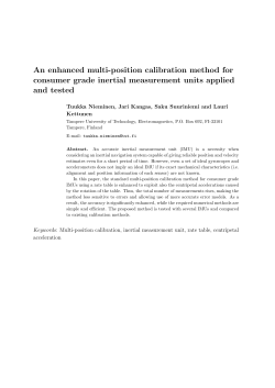 An enhanced multi-position calibration method for consumer grade