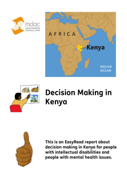 ISL241 13 Decision Making in Kenya DRAFT