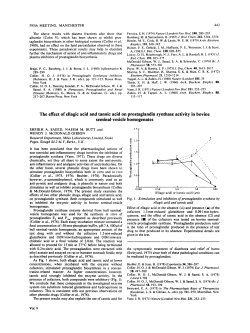The effect of ellagic acid and tannic acid on prostaglandin synthase