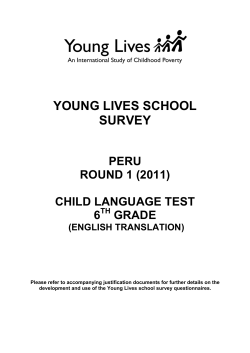 Student reading comprehension test, Grade 6