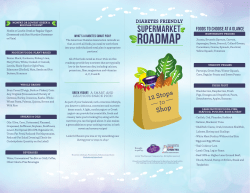 Diabetes Friendly Supermarket Roadmap