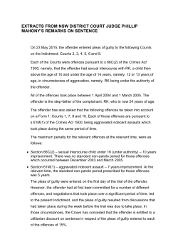 extracts from nsw district court judge phillip mahony`s remarks