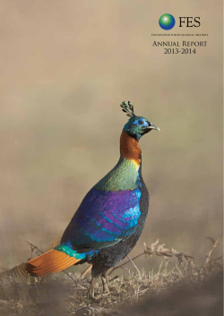 Annual Report 2013-14 - Foundation for Ecological Security