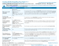 Excellus BCBS:SimplyBlue Plus Platinum 2