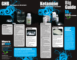 the BGT Ecstasy, GHB, Halluncinogens