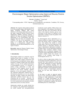 Electromagnet Shape Optimization using Improved
