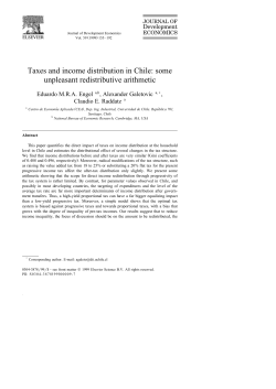 Taxes and income distribution in Chile