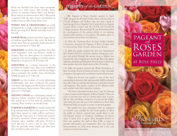 HISTORY of the GARDEN