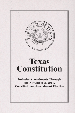 Texas Constitution - National Liberty Alliance