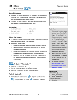 Teacher Notes PDF - TI Education