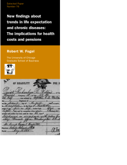 New findings about trends in life expectation and chronic diseases