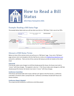 How to Read a Bill Status
