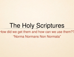 The Holy Scriptures The Holy Scriptures