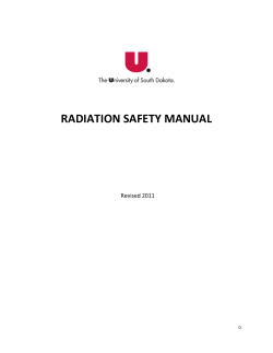 radiation safety manual
