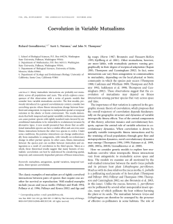 Coevolution in Variable Mutualisms