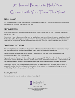 52 Journal Prompts to Help You Connect with Your Teen This Year!