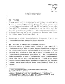 2017-03-08 EB-2016-0152 Exhibit N3 Tab 1 Schedule 1 Page 1 of