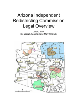 Legal Overview - Independent Redistricting Commission