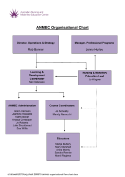 ANMEC Organisational Chart
