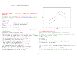 Lecture 3 graphs, least squares ONE