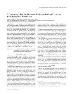 A fast algorithm for genome-wide analysis of proteins with repeated