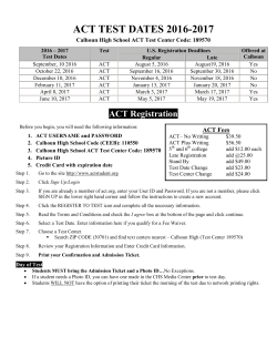 SAT and ACT Registration