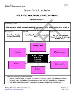 East Asia: People, Places, and Issues