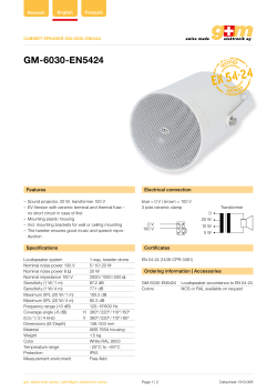 EN 54-24 - G+M Elektronik AG