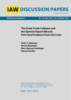 The Great Trade Collapse and the Spanish Export Miracle: Firm