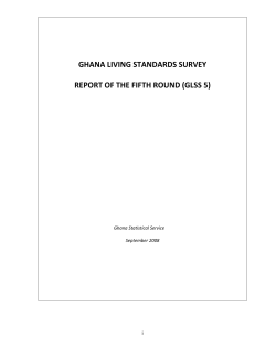 ghana living standards survey report of the fifth round (glss 5)
