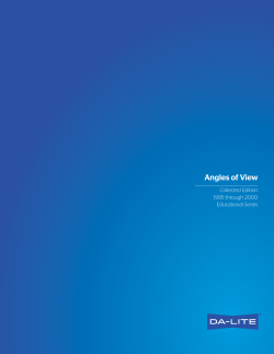 Angles of View - Milestone AV Technologies