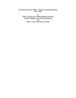 The State of the Party Elites