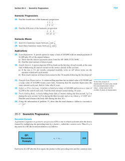 709 25&ndash;3 Geometric Progressions GP: Recursion Formula