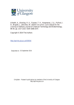 Iron ochre -- a pre-catalyst for the cracking of methane