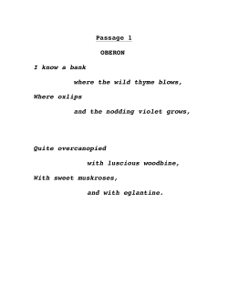 Passage 1-5 - How to Teach Your Children Shakespeare