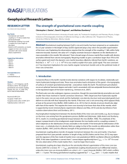 The strength of gravitational coremantle coupling
