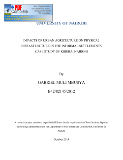 impacts of urban agriculture on physical infrastructure in the