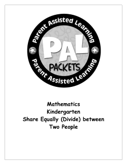Mathematics Kindergarten Share Equally (Divide) between Two