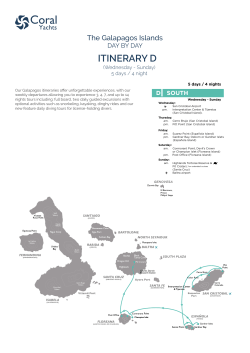 Itinerary - D South