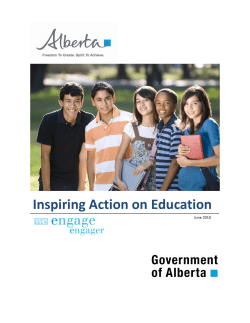 Inspiring Action on Education