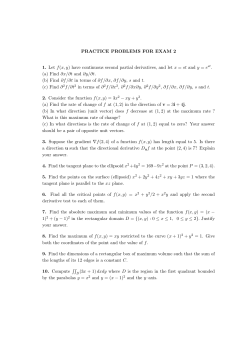 Practice Problems for Exam 2