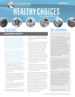 June 2016 - Clearwater, FL Parks and Recreation