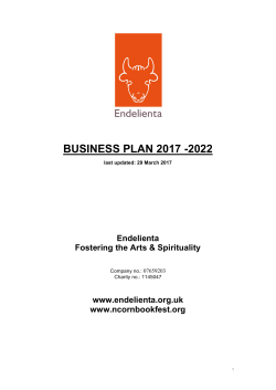 BUSINESS PLAN 2017 -2022