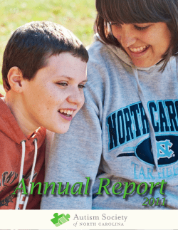 2011 Annual Report - Autism Society of NC
