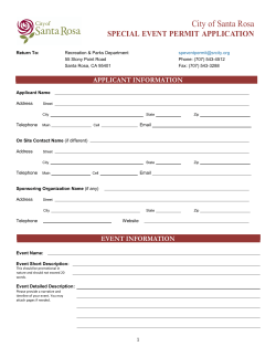 paper application - City of Santa Rosa