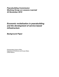 Joint DESA - PBSO Background Paper