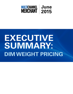 dim weight pricing - Multichannel Merchant